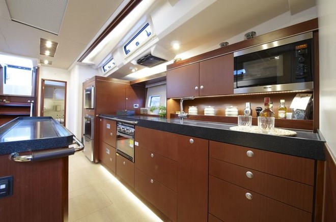 Hanse 575 galley ©  SW